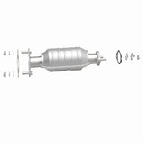 MagnaFlow direct-fit catalytic converter fits 2001-2003 Rio 1.5/1.6 rr 1.5 inch inlet 1.6 inch outlet stainless steel Federal EPA compliant OBDII 24407