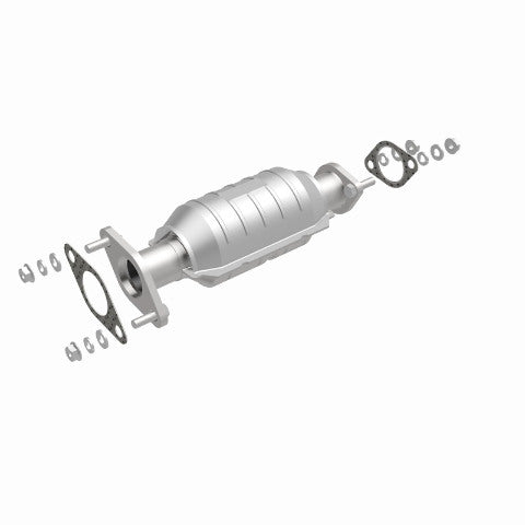 MagnaFlow direct-fit catalytic converter fits 2001-2003 Rio 1.5/1.6 rr 1.5 inch inlet 1.6 inch outlet stainless steel Federal EPA compliant OBDII 24407