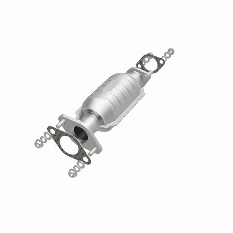 MagnaFlow direct-fit catalytic converter fits 2001-2003 Rio 1.5/1.6 rr 1.5 inch inlet 1.6 inch outlet stainless steel Federal EPA compliant OBDII 24407