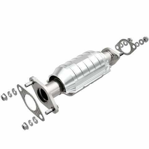 MagnaFlow direct-fit catalytic converter fits 2001-2003 Rio 1.5/1.6 rr 1.5 inch inlet 1.6 inch outlet stainless steel Federal EPA compliant OBDII 24407