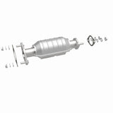 MagnaFlow direct-fit catalytic converter fits 2001-2003 Rio 1.5/1.6 rr 1.5 inch inlet 1.6 inch outlet stainless steel Federal EPA compliant OBDII 24407