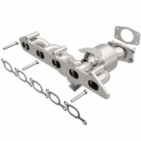 MagnaFlow direct-fit catalytic converter fits 2001-2005 Volvo S60 and Volvo V70 and 2001-2005 Volvo S60 2.4L stainless steel Federal EPA compliant OBDII 24425