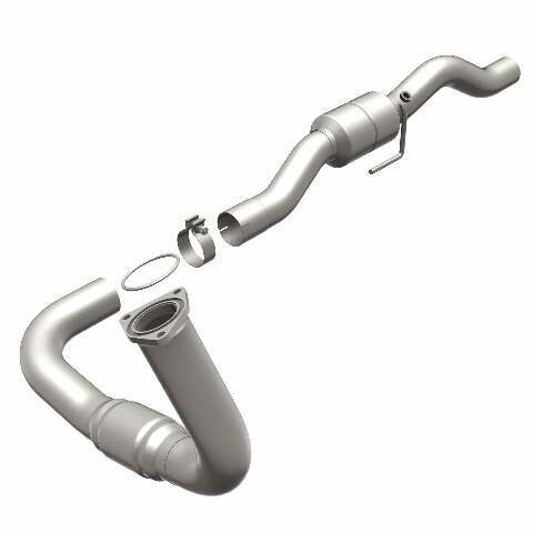 MagnaFlow direct-fit catalytic converter fits 2001-2002 Chevrolet Silverado 2500 HD and GMC Sierra 2500 HD and 2001-2002 2500HD 8.1 driver side driver side stainless steel CARB com