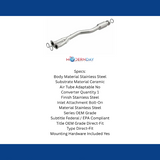 MagnaFlow direct-fit catalytic converter for 2001-2005 Lexus 3.0L stainless steel CARB compliant OBDII 24464