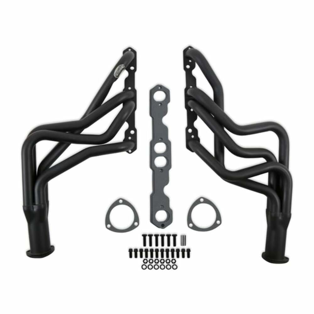 Hooker 1964-1973 Chevrolet Chevelle Long Tube Headers Competition 2451HKR for 1964-1973 Chevy El Camino black ceramic coated long tube