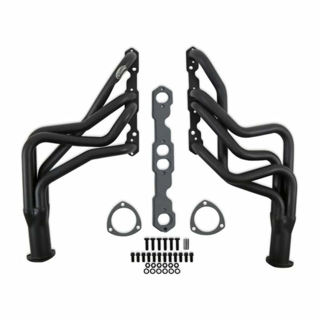 Hooker 1964-1973 Chevrolet Chevelle Long Tube Headers Competition 2451HKR for 1964-1973 Chevy El Camino black ceramic coated long tube
