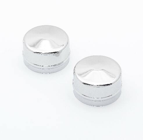 Mr. Gasket chrome dust caps Chevy steel 2486