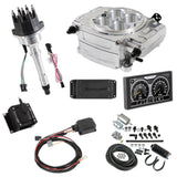 Holley EFI Sniper EFI 1958 Chevrolet Biscayne Sniper 2 EFI Bundle with HyperSpark Ignition System 550-510-5PK-SBC for Chevy Chevelle polished aluminum