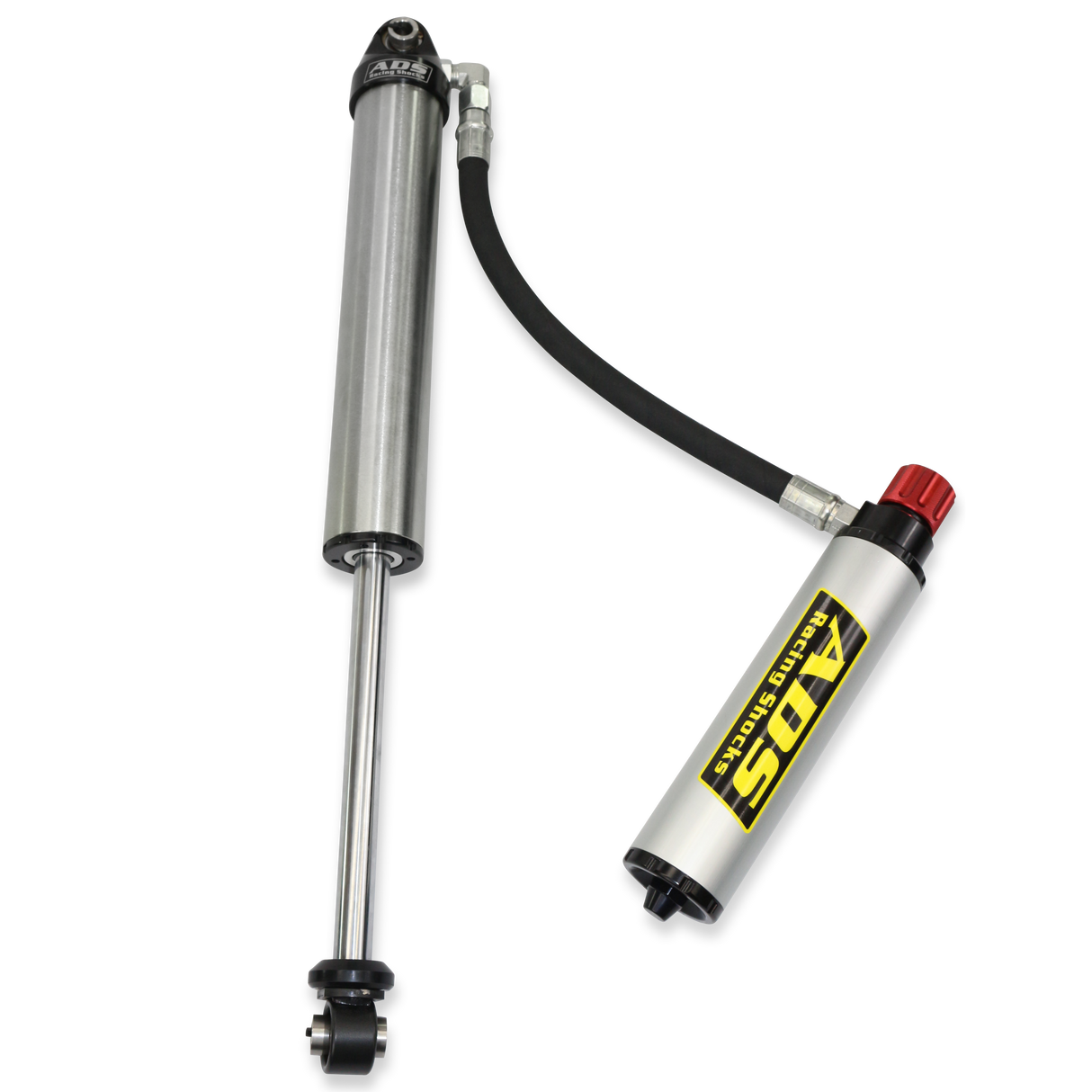 2.5 in. x 8 Race 2.5" Smooth Body Adjustable Remote Reservoir Shock - 90 Degree ADS