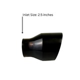 2.5" IDX4"X5.5" Double Wall Slant Cut S/S Gloss Black Exhaust Tip 2510BK