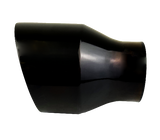 2.5" IDX4"X5.5" Double Wall Slant Cut S/S Gloss Black Exhaust Tip 2510BK