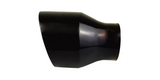 2.5" IDX4"X12" Double Wall Slant Cut S/S Gloss Black Exhaust Tip 2540BK-12