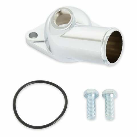 Mr. Gasket O ring style chrome water neck Chevy polished 2557