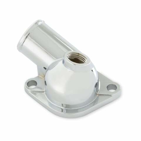 Mr. Gasket O ring style chrome water neck Chevy polished 2557
