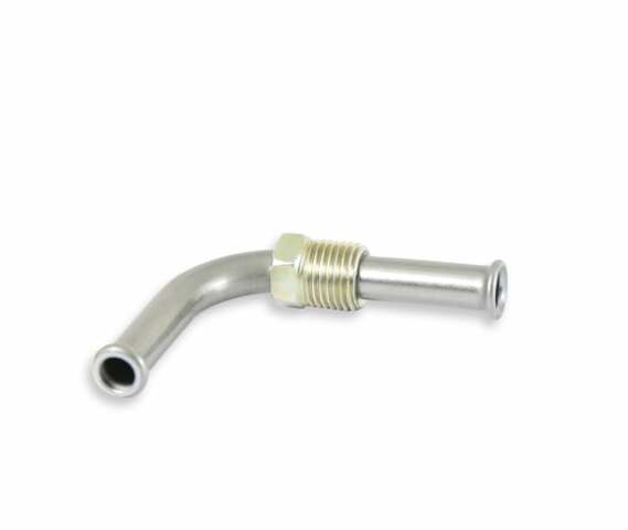 Chevrolet Small Block Fuel Pump Outlet Fitting 90 deg. Hose 5/16 Thread 1/2-20