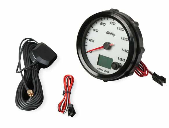 White Face, 3-3/8" 160 MPH GPS Speedometer (with Odometer) 26-612W