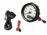 White Face, 3-3/8" 160 MPH GPS Speedometer (with Odometer) 26-612W