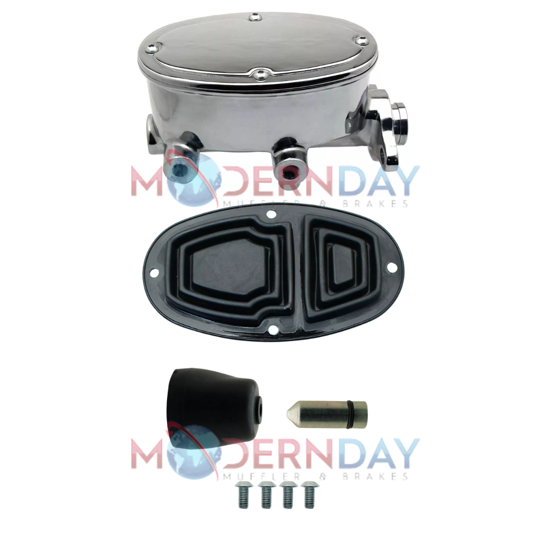 brake master cylinder 3 inch aluminum chrome manual brake drum-260-8555-chrome MBM