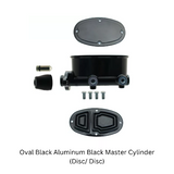 brake master cylinder 3 inch black aluminum manual brake disc-260-8559-bk MBM