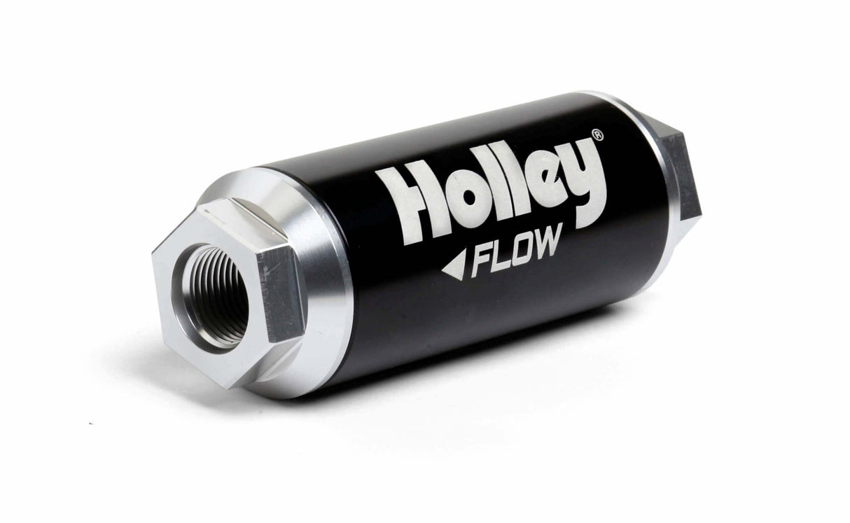 Holley 260 GPH Billet Dominator Fuel Filter - 162-572 black stainless steel aluminum