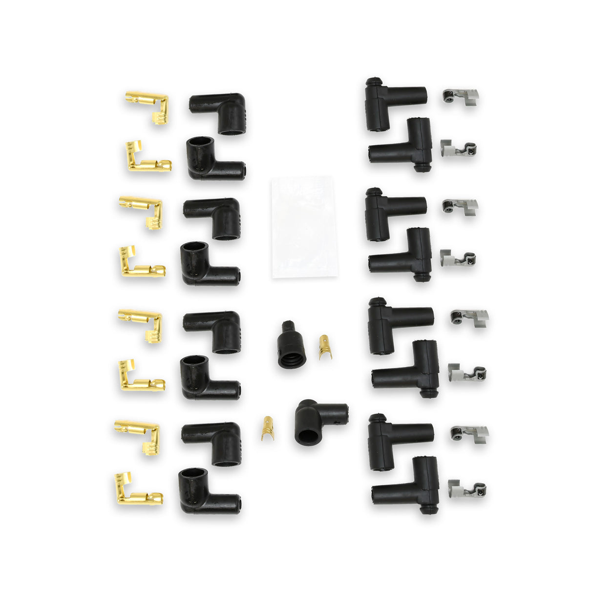 Spark Plug Wire Set Universal 8mm Silicone Pro Wire 90? 3500 ohm/ft Black 70051