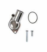 Mr. Gasket thermostat housing ; 45¡ fixed chrome zinc alloy for Chevy SBC/BBC polished 2661