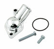 Mr. Gasket thermostat housing ; 45¡ fixed chrome zinc alloy for Chevy SBC/BBC polished 2661