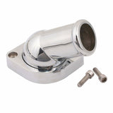 Mr. Gasket water neck swivel 30 degree angle chrome Chevy aluminum stainless steel 2670