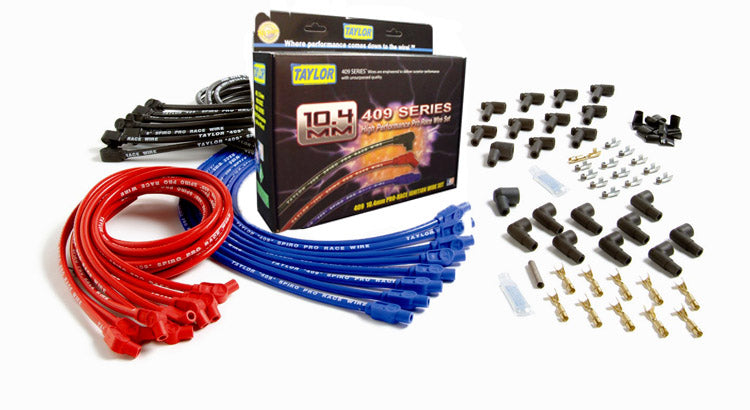 Spark Plug Wire Set Universal 10.4mm Silicone Spiro Pro 409 409 350 ohm/ft 79679