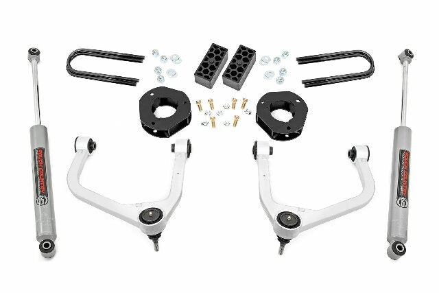 Fits Chevy Silverado 1500 2&4WD (2022-2024) 3.5" Lift Kit; Rear Mono Leaf; 28230
