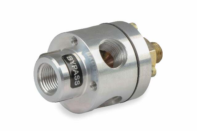 Mallory 29387 - 3 Port Bypass Regulator - Billet aluminum housing