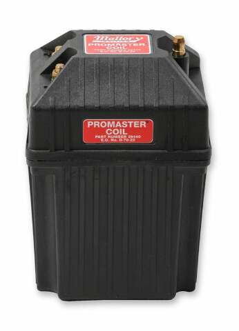 Ignition coil mallory-29440-ignition-coil-promaster-classic-series-coil-49k-v-with-mounting-br