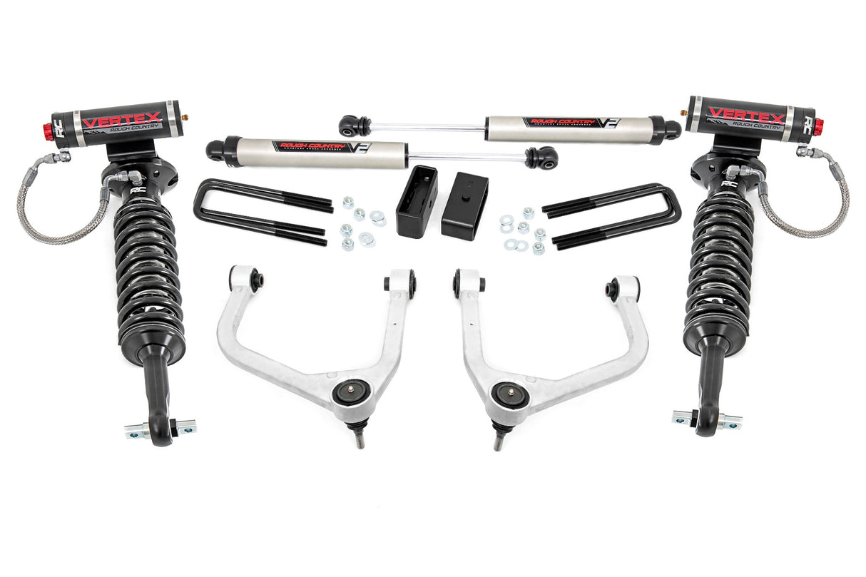 Fits Chevy Silverado 1500 2WD/4WD (2019-2024) 3.5" Lift Kit; Vertex/V2; 29557
