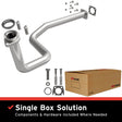 1987-1990 Jeep Comanche Direct-Fit Front Pipe Kit 107-0232 stainless steel
