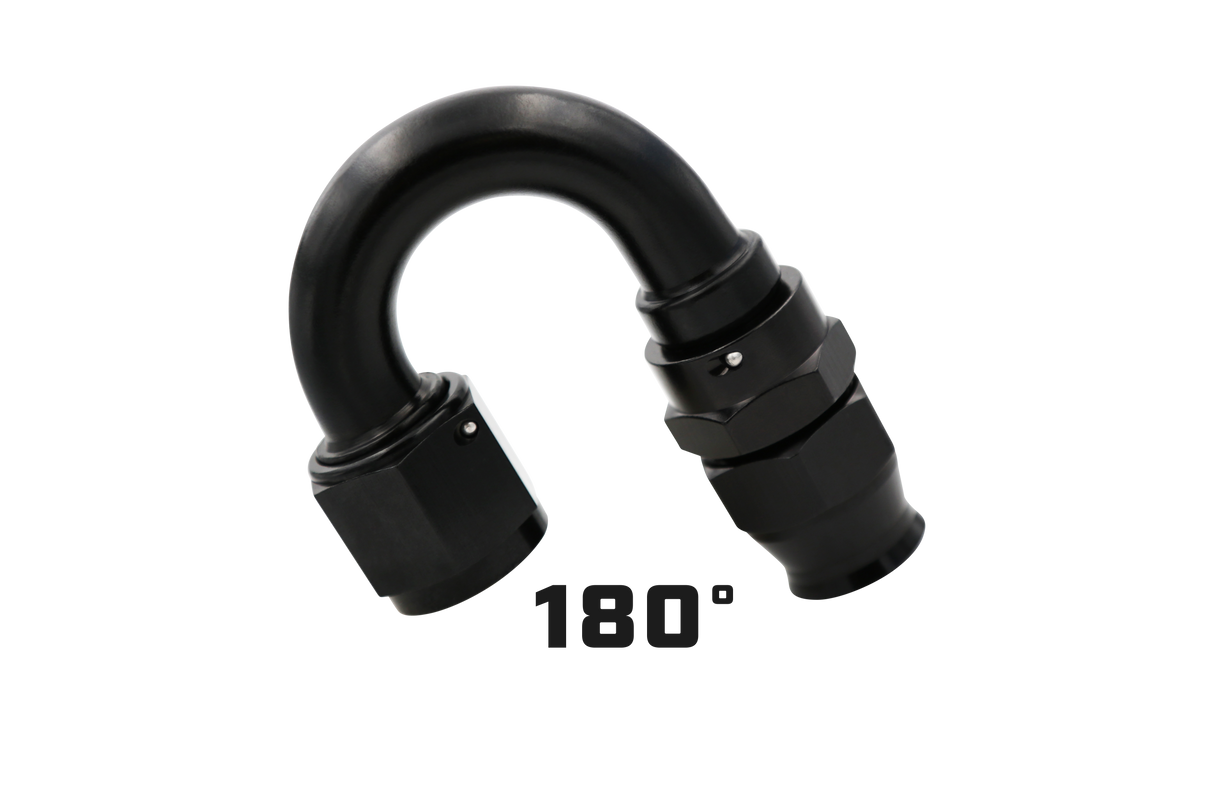 Aeromotive PTFE hose end fitting straight black anodized anodized 15363