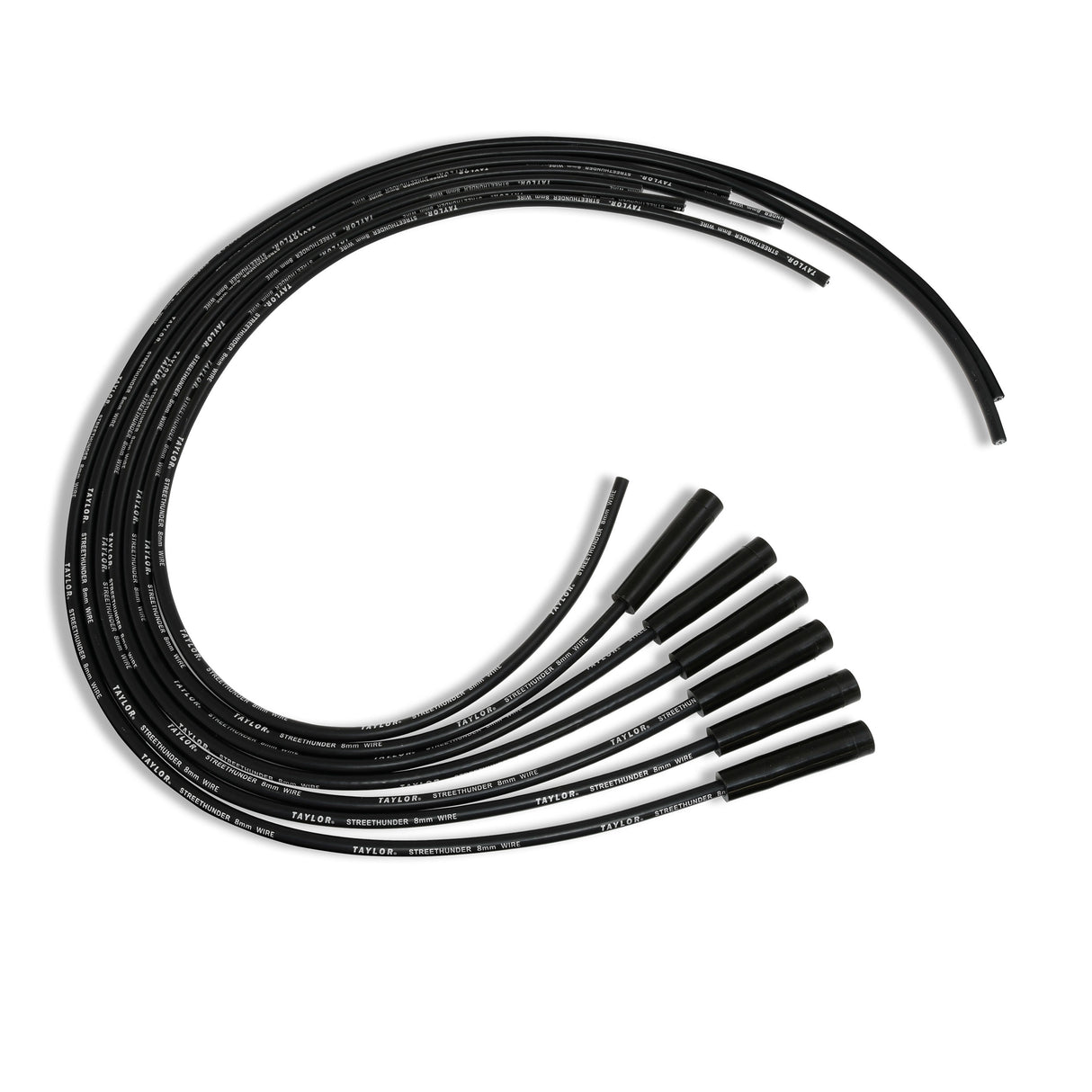 Spark Plug Wire Set Universal 8mm Silicone 180? 500 ohm/ft Street Thunder 50045