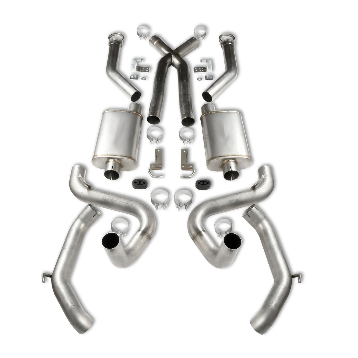 Header-Back Exhaust Kit for 70-81 Camaro/Firebird LS Swap Stainless Steel DES104