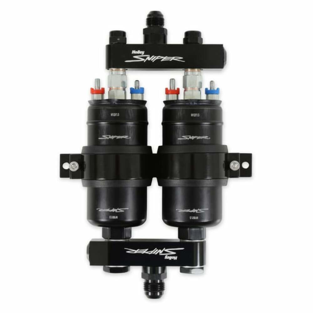 Holley EFI 3.5 Gpm Twin Pump & Manifold Kit Supports Over 1000 Hp Compatible W/ Gas Or E85