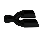 t 3" IDX3.5"X13.5" -Dual Double Wall Slant Cut S/S Black Exhaust Tip 1637BK Mach Speed