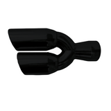 t 3" IDX3.5"X13.5" -Dual Double Wall Slant Cut S/S Black Exhaust Tip 1637BK Mach Speed