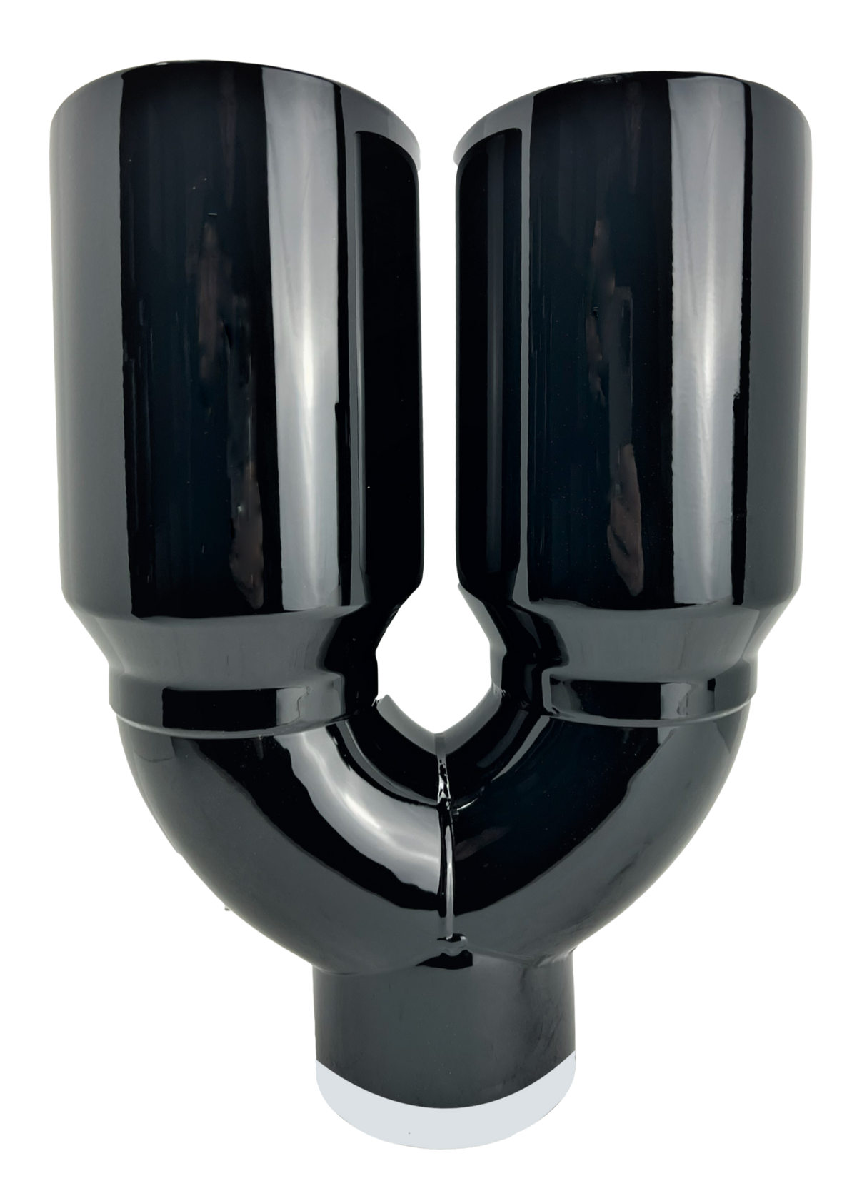 t 3" IDX4"X12" -Dual Double Wall Slant Cut S/S Gloss Black Exhaust Tip 1648BK Mach Speed