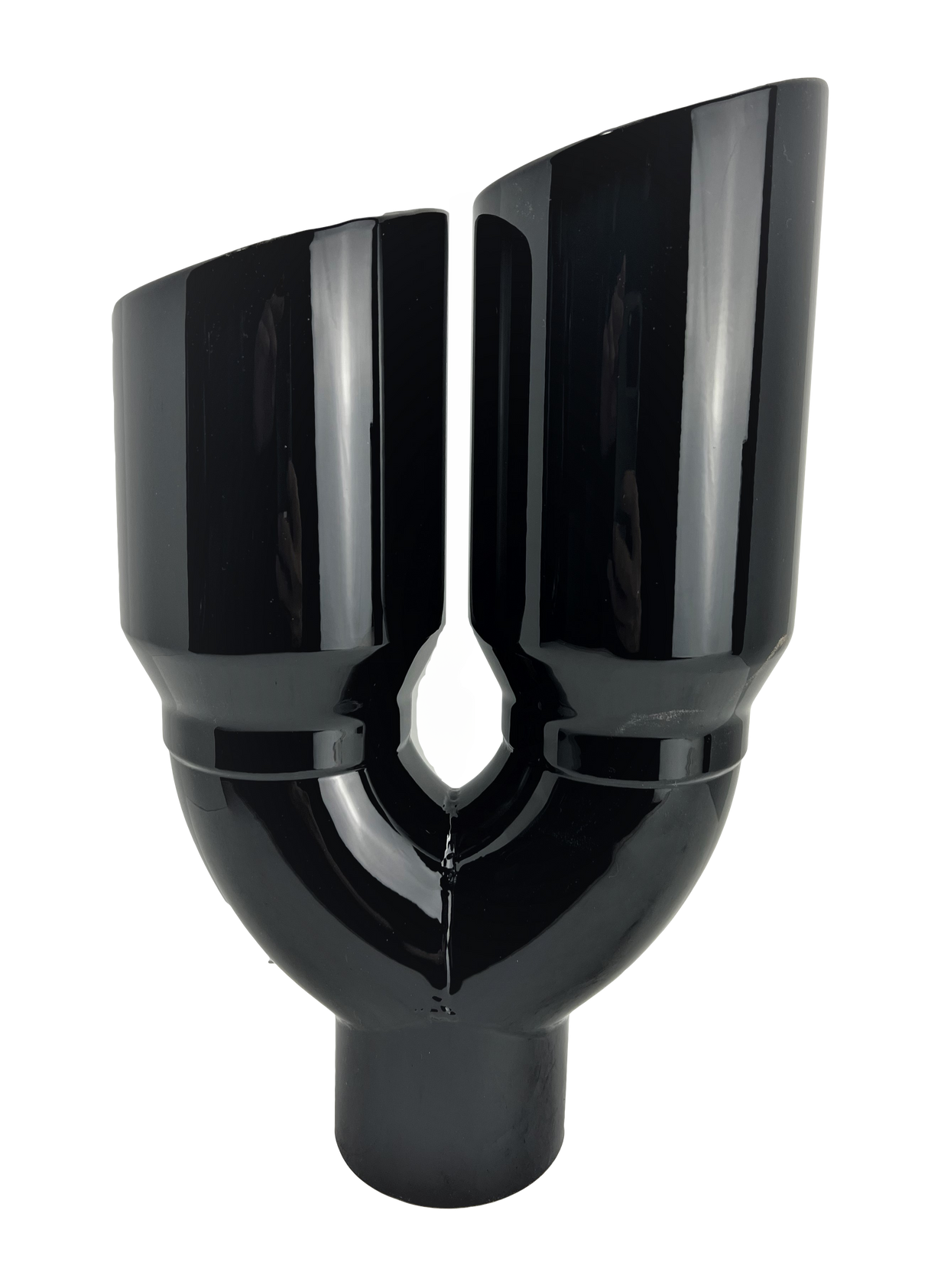 t 3" IDX4"X12" -Dual Double Wall Slant Cut S/S Gloss Black Exhaust Tip 1649BK Mach Speed