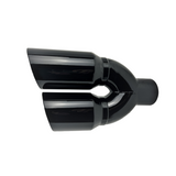 t 3" IDX4"X12" -Dual Double Wall Slant Cut S/S Gloss Black Exhaust Tip 1649BK Mach Speed
