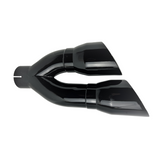 t 3" IDX4"X16" -Dual Double Wall Slant Cut S/S Gloss Black Exhaust Tip 1690BK Mach Speed