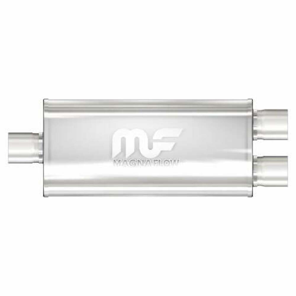 t 3 INLET / DUAL 2.25 2-1/4 OUTLET STAINLESS STEEL MUFFLER 12278 Magnaflow MagnaFlow Exhaust Products