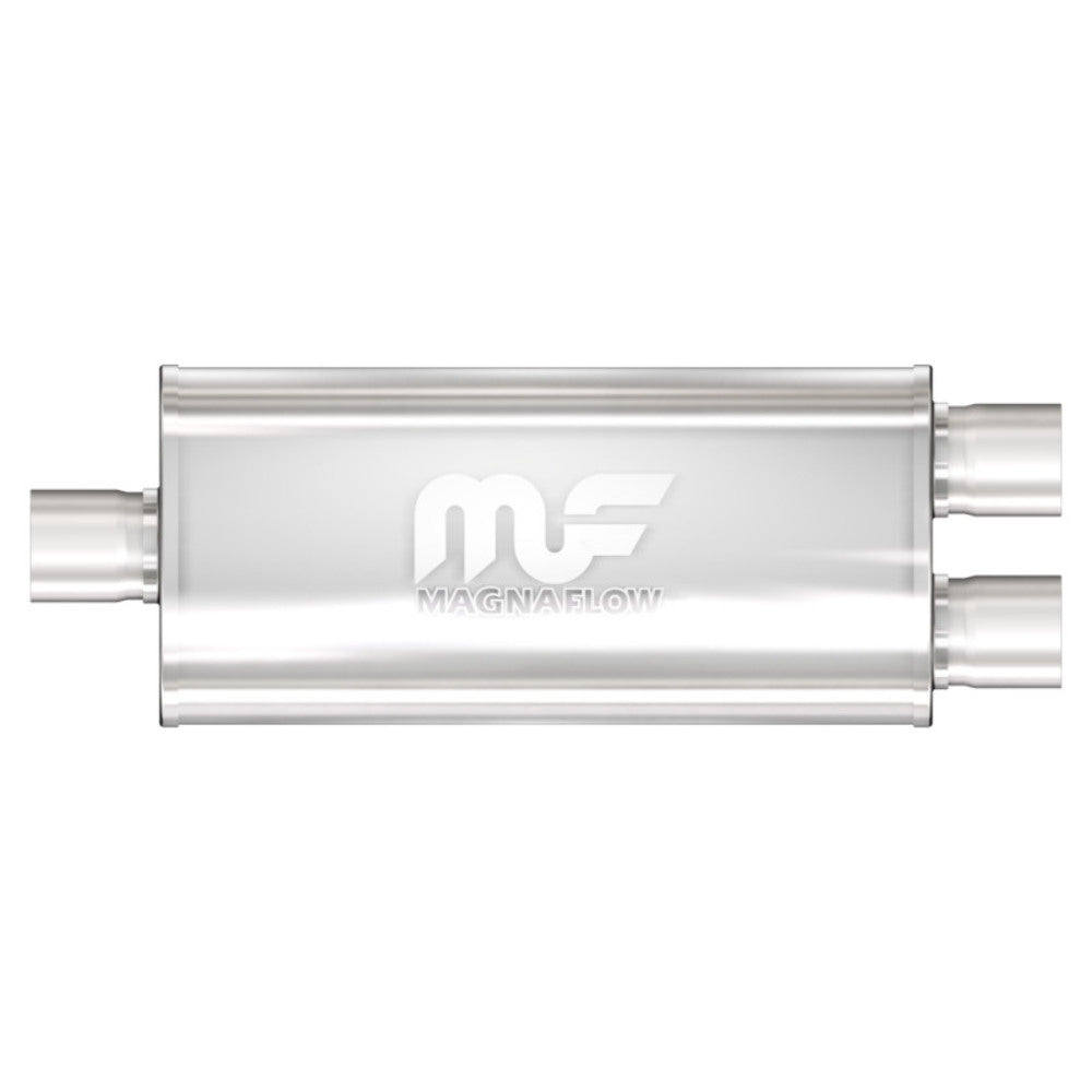 t 3 INLET / DUAL 2.25 2-1/4 OUTLET STAINLESS STEEL MUFFLER 12278 Magnaflow MagnaFlow Exhaust Products