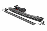 30" Black Series LED Light Bar; Curved; Single Row; Cool White DRL 72730BLDRL