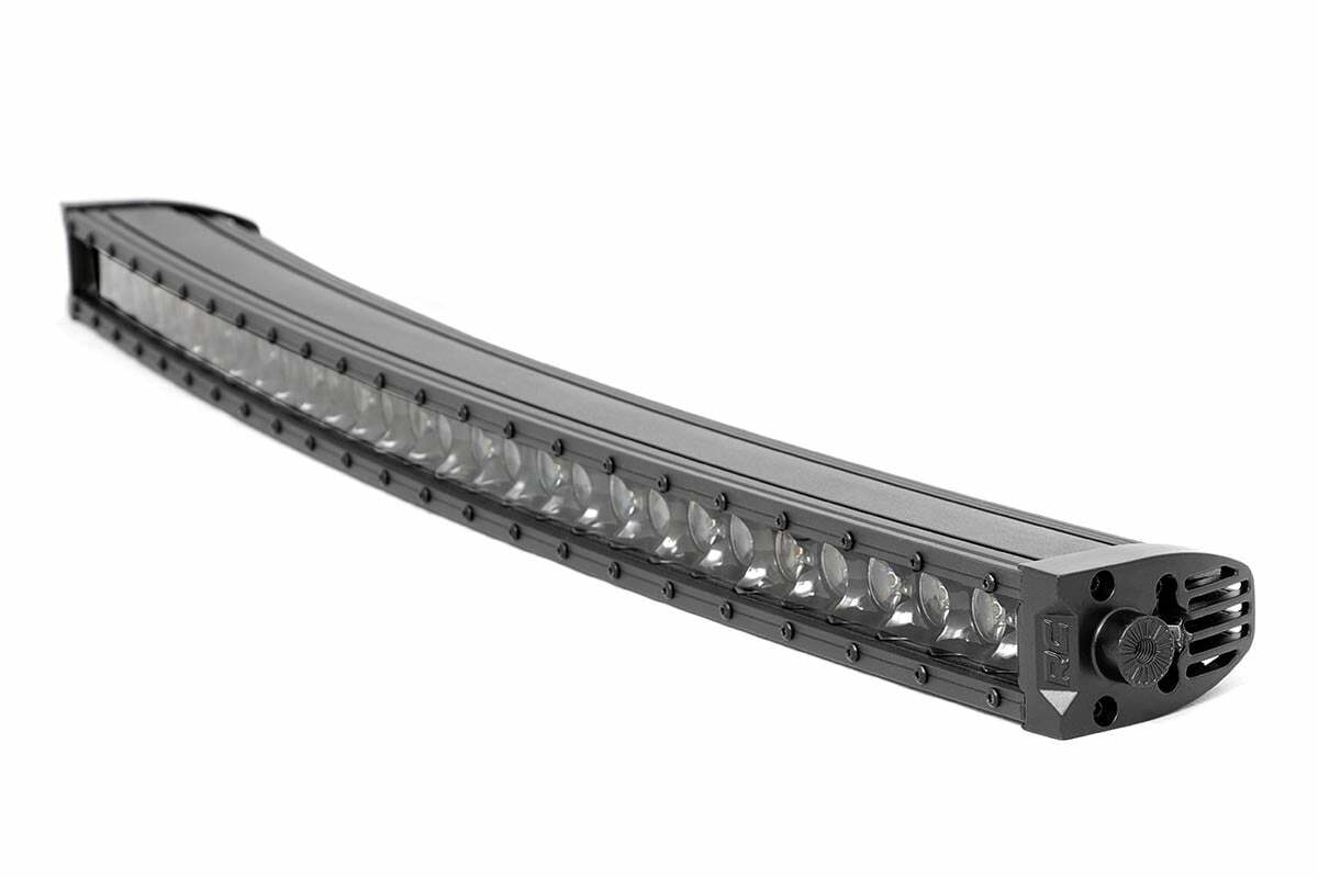 30" Black Series LED Light Bar; Curved; Single Row; Cool White DRL 72730BLDRL