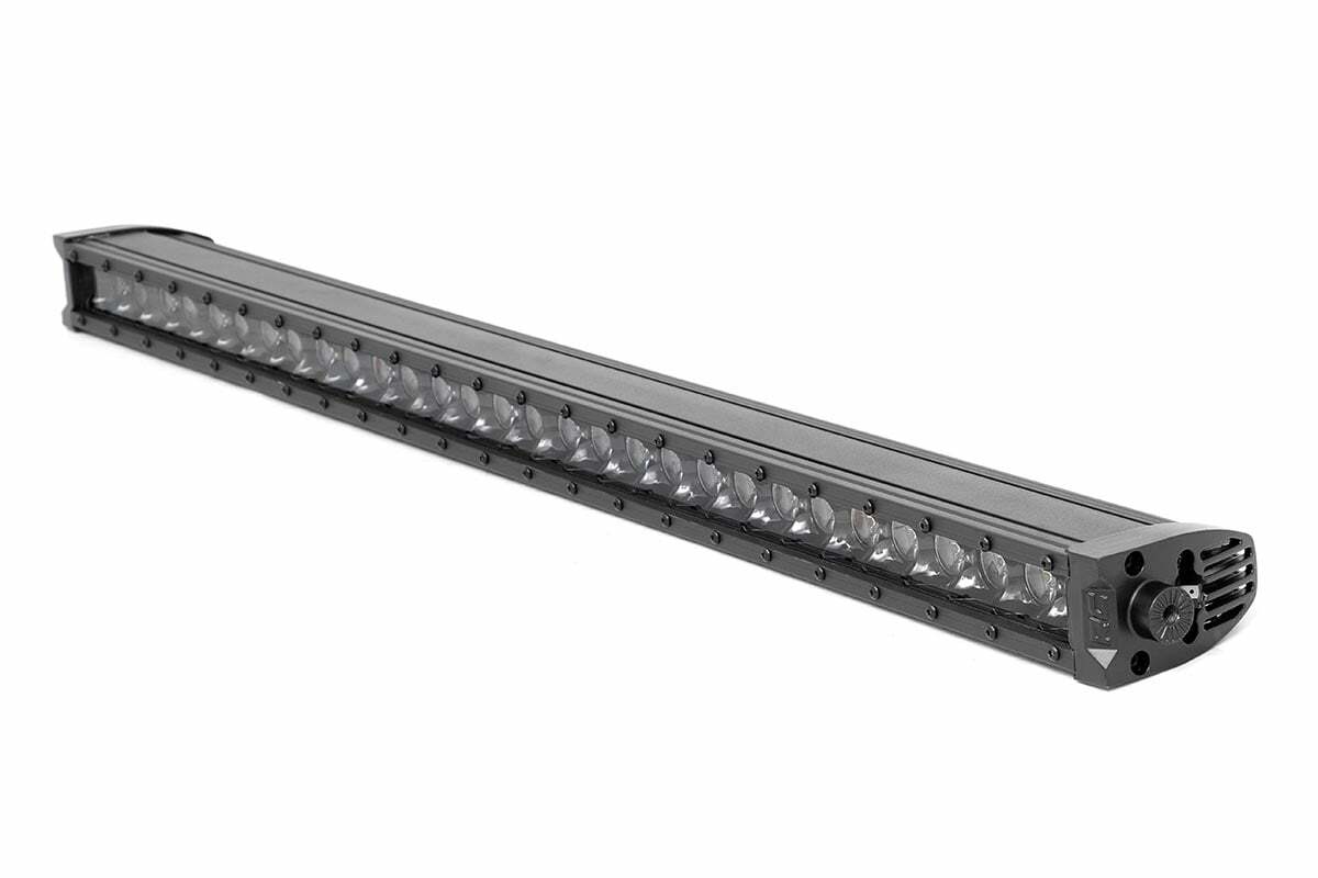 30 Inch Black Series LED Light Bar; Single Row; Cool White DRL 70730BLDRL