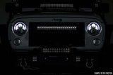 30 Inch Chrome Series LED Light Bar; Curved; Dual Row; Cool White DRL 72930D